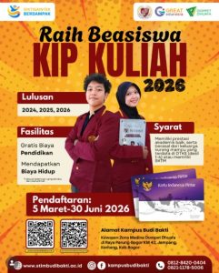 Raih Beasiswa 2026 di Kampus Budi Bakti